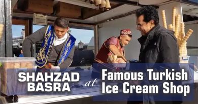 Famous Turkish funny ice cream man making fun with Dr Shahzad Basra